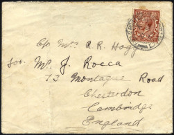 BRITISCHE MILITÄRPOST 129 BRIEF, 1922, 11/2 P. König Georg V Mit K2 FIELD POST OFFICE/D 41 Auf Feldpostbrief Nach Cambri - Andere & Zonder Classificatie