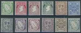 IRLAND 40-51A , 1922, Nationale Symbole, Wz. 1, Falzrest, Prachtsatz - Otros & Sin Clasificación