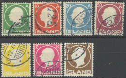 ISLAND 69-75 O, 1912, König Frederik VIII, Prachtsatz, Mi. 345.- - Autres & Non Classés