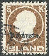 DIENST D 42 O, 1922, 5 Kr. Braun, Pracht, Mi. 220.- - Dienstzegels