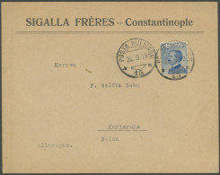 ITALIEN 1919, Firmenbrief Mit Interessantem Militärpoststempel POSTA MILITARE 15 Nach Karlsruhe, Feinst - Non Classificati