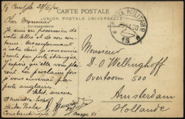 MILITÄRPOST 1920, K2 POSTA MILITARE/No. 15 Auf Feldpost-Ansichtskarte Aus Konstantinopel, Pracht - Cartas & Documentos