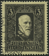 LIECHTENSTEIN 171 O, 1938, 3 Fr. Fürst Franz I, Pracht, Mi. 120.- - Autres & Non Classés