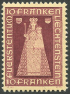 LIECHTENSTEIN 197 , 1941, 10 Fr. Madonna, Postfrisch, Pracht, Mi. 110.- - Other & Unclassified