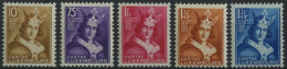 LUXEMBURG 252-56 , 1933, Kinderhilfe, Falzrest, Prachtsatz - Dienstmarken