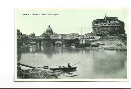 CPA  ROMA TEVERE E CASTEL SANT ANGELO En 1919! - Castel Sant'Angelo