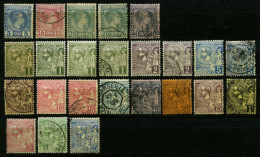 MONACO O, , 1885-1901, Kleines Lot Von 24 Werten, Etwas Unterschiedlich, Mi. 1548.- - Otros & Sin Clasificación