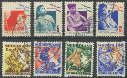 NIEDERLANDE 245-48A,253-56D O, 1931/2, Voor Het Kind, 2 Prachtsätze, Mi. 70.- - Sonstige & Ohne Zuordnung