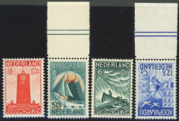 NIEDERLANDE 262-65 , 1933, Seemannshilfe, Postfrischer Prachtsatz, Mi. 150.- - Other & Unclassified