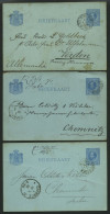 NIEDERLANDE 1884-1903, 5 Ganzsachenkarten Nach Deutschland, Etwas Unterschiedliche Erhaltung - Postal Stationery