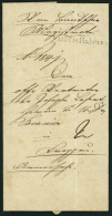 VORPHILATELIE 1837, L1 HOF In Mähren Auf Böhmischen Stempelpapier Mit Eingedrucktem Wertstempel 3 Kr., Vollständiger Inh - ...-1850 Prefilatelía