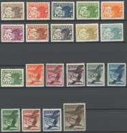 ÖSTERREICH 1918-1938 468-87 , 1925, Flugpost, Falzreste, Prachtsatz - Andere & Zonder Classificatie