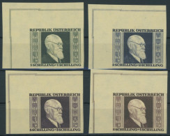 ÖSTERREICH 1945-1949 772-75B , 1946, Renner, Ungezähnt, Postfrischer Prachtsatz, Mi. 280.- - Sonstige & Ohne Zuordnung