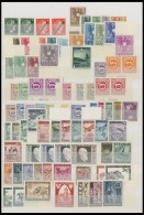 SAMMLUNGEN , Postfrische Teilsammlung Österreich Von 1945-60 Mit Vielen Besseren Ausgaben, Ab 1948 Recht Komplett, U.a.  - Colecciones