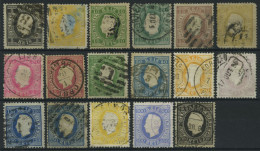 PORTUGAL Aus 34-61 O, 1870-84, 17 Verschiedene Werte, Feinst/Pracht, Mi. 900.- - Gebraucht