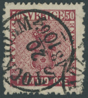 SCHWEDEN 12b O, 1863, 50 Ö. Dunkelkarmin, Rauhe Zähnung, Pracht, Mi 150.- - Andere & Zonder Classificatie