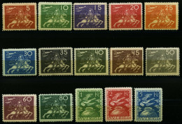 SCHWEDEN 159-73 , 1924, UPU, Falzrest, Prachtsatz, Facit 5500.- Skr. - Oblitérés