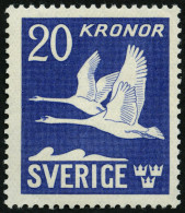 SCHWEDEN 290B , 1942, 20 Kr. Schwäne, Allseitig Gezähnt, Pracht, Mi. 130.- - Gebruikt