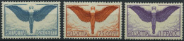 SCHWEIZ BUNDESPOST 189-91x , 1924, Flugpostmarken, Gewöhnliches Papier, Falzrest, Prachtsatz - Ungebraucht