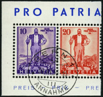 SCHWEIZ BUNDESPOST A295/6 O, 1936, Pro Patria, Prachtpaar, Mi. 133.- - Gebraucht