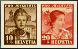 SCHWEIZ BUNDESPOST 403/4 , 1941, Einzelmarken Pro Juventute, Prachtpaar, Mi. 100.- - Nuevos