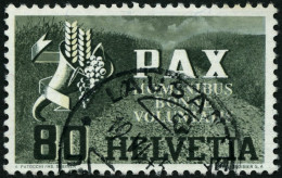 SCHWEIZ BUNDESPOST 454 O, 1945, 80 C. PAX, Pracht, Mi. 100.- - Used Stamps