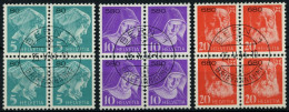 PORTOFREIHEITSMARKEN PF 14-16IIIy VB O, 1935, Krankenpflegerinnen/Dunant, Geriffelter Gummi, Mit Kontrollnummer, In Zent - Franchise