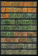 LOTS O, 1882-1904, Interessante Partie Stehende Helvetia Mit Kontrollzeichen, Dabei Bessere Zähnungen, Farben Und Abstem - Collections