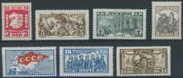 SOWJETUNION 328-34 , 1927, Oktoberrevolution, Falzrest, Prachtsatz - Andere & Zonder Classificatie