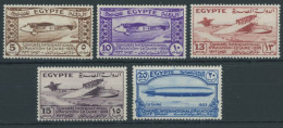 ÄGYPTEN 186-90 , 1933, Luftfahrtkongress, Postfrischer Prachtsatz - Nuovi