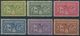 ALGERIEN , 1928, 25 - 10 Fr. Flugpost-Vignetten Alger-Tunis, 6 Postfrische Prachtwerte - Algérie (1962-...)