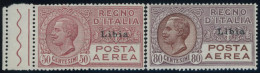 ITALIENISCH-LYBIEN 66/7 , 1928, Flugpost Libia, 2 Postfrische Prachtwerte - Libië