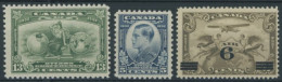 KANADA 160/1,169 , 1932, 5 Und 13 C. Wirtschaftskonferenz Und Flugpost, 3 Postfrische Prachtwerte - Altri & Non Classificati