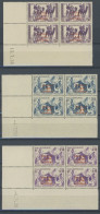 MAURETANIEN 130-33 VB , 1941, Verteidigungsfonds In Eckrandviererblocks Mit Druckdatum, Postfrisch, Pracht - Unused Stamps