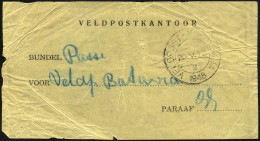 NIEDERLÄNDISCH-INDIEN 1948, Feldpost-Vorbindezettel Für Feldpostsendungen Von Soerabaja Nach Batavia Mit Entsprechendem  - Indes Néerlandaises