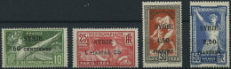 SYRIEN 227-30 , 1924, Olympische Spiele, Aufdruck SYRIE, Falzreste, üblich Gezähnter Prachtsatz, Mi. 220.- - Syrien