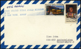 FELDPOST 1977, Feldpostkarte Der US-Navy Mit Stempel Der Sinai-Field-Mission, Pracht - Brieven En Documenten