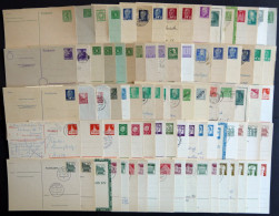 DIVERSES - SAMMLUNGEN, LO Partie Von 177 Verschiedenen Ganzsachenkarten Nachkriegsdeutschland Von 1945-67, Dabei Einige  - Other & Unclassified