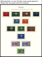 EUROPA UNION , 1958-60, Stilisierte Taube, Geschlossene Kette Und Wagenrad, 3 Komplette Jahrgänge, Pracht, Mi. 218.70 - Verzamelingen
