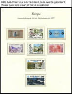 EUROPA UNION , 1983, Werke Des Menschlichen Geistes, Kompletter Jahrgang Mit Kleinbogensatz Guernsey Und Jersey, Pracht, - Collections