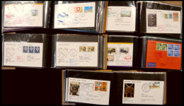 SONSTIGE MOTIVE Ca. 1975-1986, 5 FDC-Alben Mit Ca. 400 Verschiedenen Erstflugbelegen, Pracht - Ohne Zuordnung