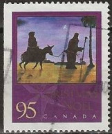 CANADA 2000 Christmas. Religious Paintings By Mouth And Foot Artists - 95c. - Mary And Joseph Journeying To Bethlehem FU - Used Stamps