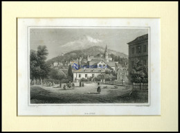 BADEN, Teilansicht, Stahlstich Von Schönfeld/v. H. Wallis, 1840 - Estampas & Grabados