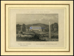 BAD GLEISWEILER: Die Wasser-und Molken-Heilanstalt, Stahlstich Aus Romantische Rheinpfalz Um 1840 - Estampas & Grabados