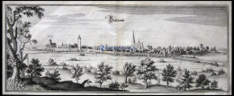 BUTZOW, Gesamtansicht, Kupferstich Von Merian Um 1645 - Estampes & Gravures
