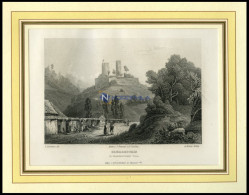 DIEMERSTEIN IM FRANKENSTEINER TAL, Stahlstich Aus Romantische Rheinpfalz Um 1840 - Estampes & Gravures