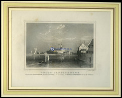 FRIEDRICHSHAFEN: Das Königliche Schloß, Stahlstich Von Lange/Kurz Um 1840 - Estampes & Gravures