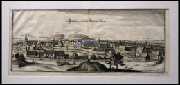 HATMERSLEBEN, Gesamtansicht, Kupferstich Von Merian Um 1645 - Stiche & Gravuren