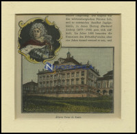 LUDWIGSBURG: Älteres Corps De Logis, Kolorierter Holzstich Um 1880 - Estampas & Grabados