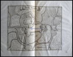 TRACHENBERG/SCHLESIEN: Die Vestung Trachenberg, Grundrißplan, Kupferstich Von Merian Um 1645 - Estampes & Gravures